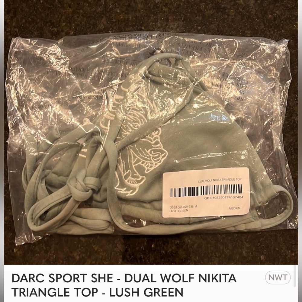 Darc Sport She Dual Wolf Nikita Triangle Too in Lush Green- NEW NWT - Picture 4 of 8